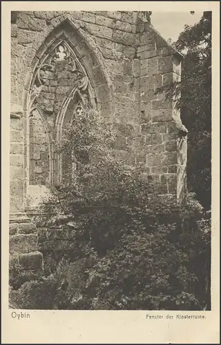 Carte de vue Oybin: Fenêtres des ruines du monastère, inutilisé