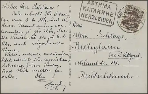 Carte de visite Heilbad Egelenberg: Panorama, Bad Eilenberg 7.9.37