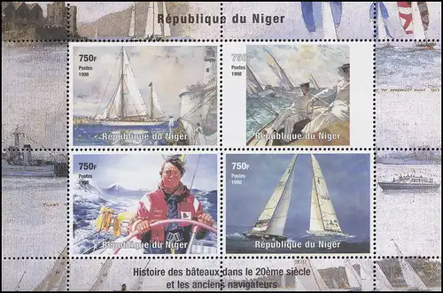 Ghana: Schiffe & Schifffahrt & Navigation - Segelregatten, Block **