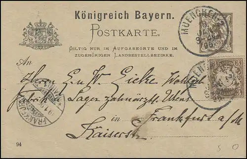 Bayern MÜNCHEN 2.-18.1.96 selon FRANKFURT/MAIN 19.1.95 Lager Dentiste Utens.