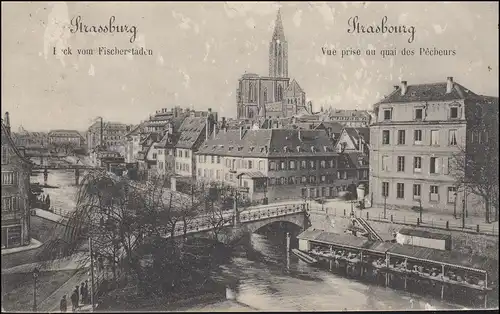 France AK Strasbourg / Strasbourg - Vue du stade de pêche, KEHL 12.9.1907