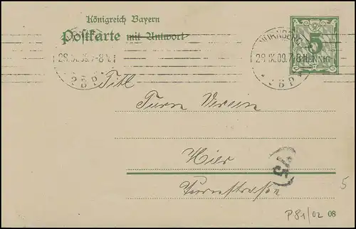 Bayern Pk NÜRNBERG Maschinen-O 27.9.09 Turn-Verein Nuremberg & Kreisnummer 75