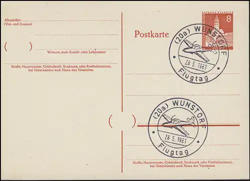 P 44 Numéro de boîte postale, SSt Wunstorf Vol Jour de vol, 28.5.1981