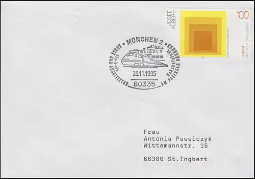 Art & Architecture,Bf SSt Munich Festival des gares à la gare de Pasinger ICE 25.11.95