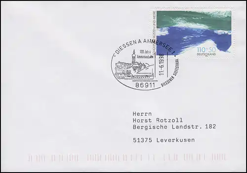 100 ans Ammerseebahn, Lettre SSt Diesen am Amersea Seefestival 11.6.1998