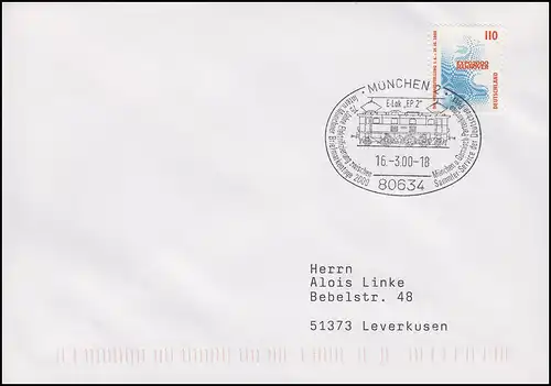 Electrification Munich-Garmisch & E-Lok EP 2, SSt Munich 17.3.2000