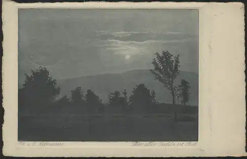 Ebert 6 PF EF Carte de vue/peinture Sur tous les sommets est ruh, Pforzheim 7.9.32