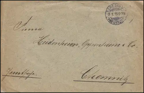 Affaire Temporaire de l'Office de la confection XII DRESDEN-NOUSTADT 23 e - 3.1.15