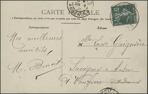 France Carte de vue Amagne-Lucquy Distillerie/Brennerie, EF Lucquiy 1908