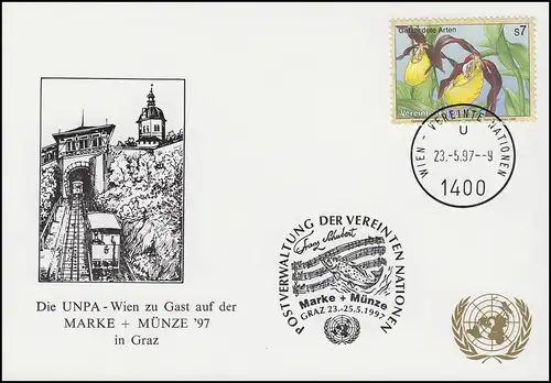 L'UNPA-Vienne est invité à la MQUE+MÜNZE à Graz & Funiculaire, Vienne Fisch 23.5.1997
