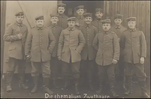 Carte de vue Photo de groupe L'ancien Zwethauer, inutilisé (vers 1910)