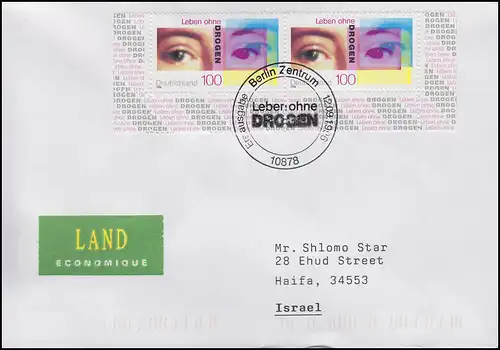 1882 Campagne contre la toxicomanie, MeF ESSt Berlin 12.9.1996 en Israël