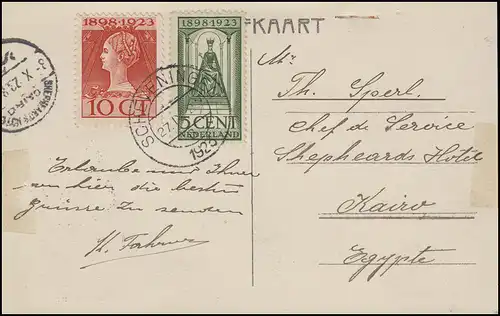 Pays-Bas Carte de vue Scheveningen Strandanblick, MiF SCHEVENINGEN 27.9.1923