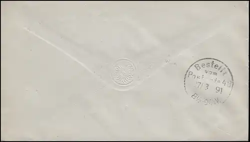 Affaire entière U 13Adler dans le Kreis 10 Pfennig, BERLIN S.W. 48 d - 26.3.91