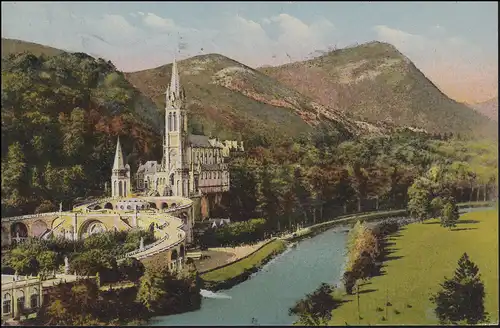 France Carte de Lourdes: Basilique / La Basile, 19.6.1950