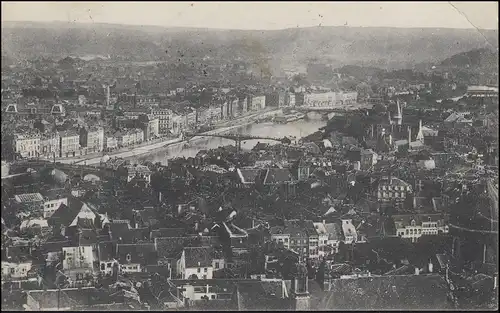 Belgien Foto-Ansichtskarte Stadt- Panorama, BREE A - 6.10.1924, Nummerstempel 19