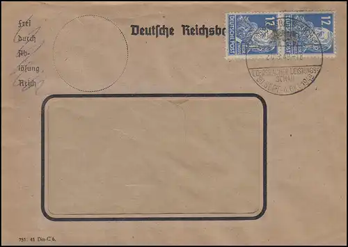 216 Friedrich Engels MeF Brief SSt EBERSBACH / SACHSEN Leistungsschau 20.9.49