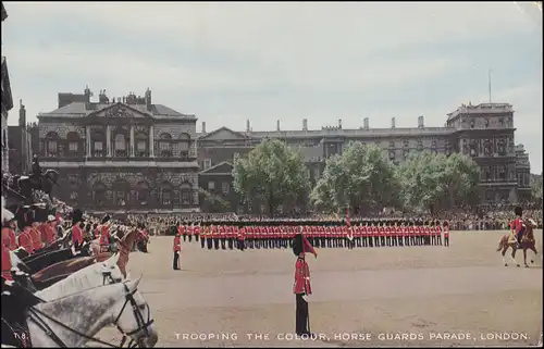 Großbritannien AK Tooping The Colour Horse Guards Parade, LONDON 27.8.1954