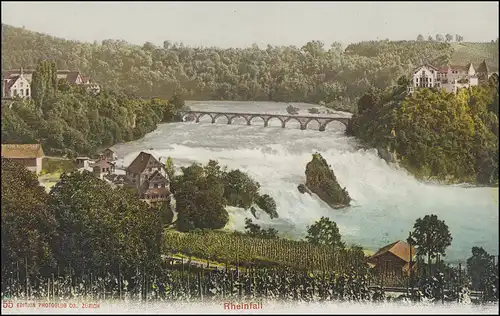 Schweiz AK 55 Rheinfall, ungebraucht (um 1910)