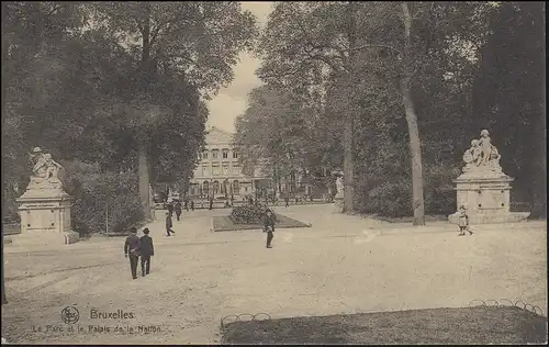 Belgien Ansichtskarte Brüssel: Le Parc et le Palais de la Nation, BRUXELLES 1926
