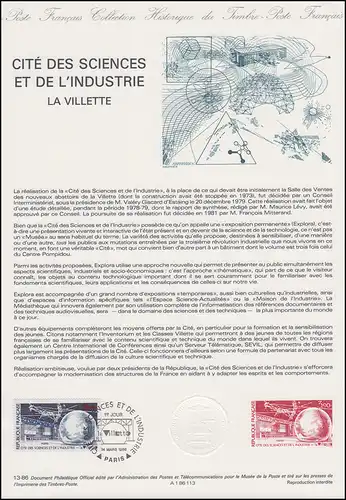 Collection Historique: Cité des sciences et de l'industrie La Villette 14.3.1996