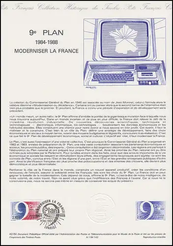 Collection Historique: Modernisation Moderniser La France 1984-1988, 8.12.1984