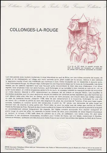 Collection Historique: Kirche und Abtei von Collonges-la-Rouge 3.7.1982