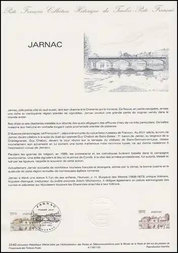 Collection Historique: Jarnac - Zentrum für Wassertourismus und Cognac 8.10.1983