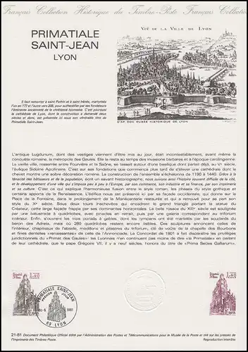 Collection Historique: Primatiale Saint-Jean Lyon Kathedrale von Lyon 30.5.1981