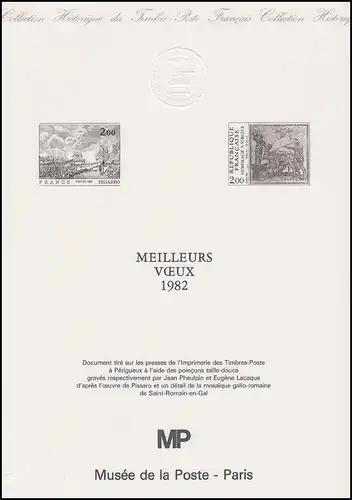 Collection Historique: Année du Musée Post / Meilleurs Voeux 1982