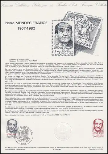 Collection Historique: Politiques Pierre Mendès France 16.12.1983