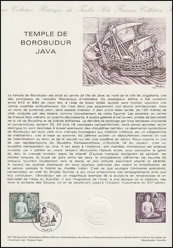 Collection Historique: Borobudur - UNESCO site du patrimoine mondial / Java 24.2.1979