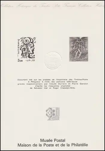 Collection Historique: Musée de la poste Paris / Meutres C. Durrens & P. Gandon 1978
