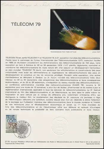 Collection Historique: Congrès de l'UIT Telekom / Télécommunications 22.9.1979