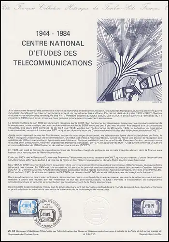 Collection Historique: Centre telecommunication / Centre des Télécommunications 1984
