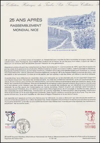 Collection Historique - Rencontre des Algériens à Nice / pies-noirs 27.6.1987