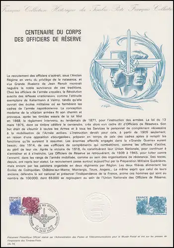 Collection Historique - Association des officiers de réserve Association 1976