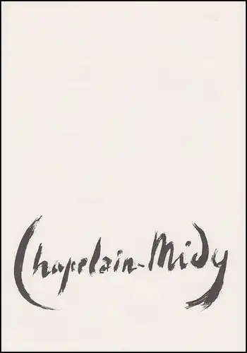Collection Historique Peintre Illustrateur Scénario Roger Chapelain-Midy 1979