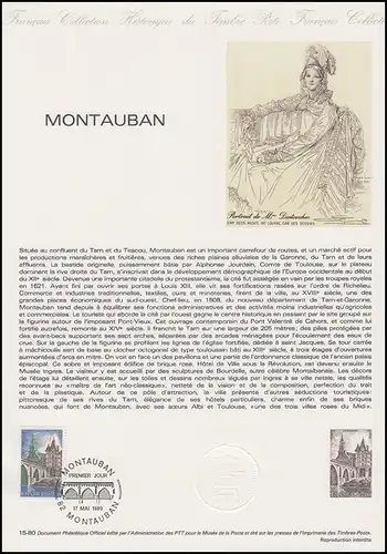 Collection Historique: Stadt Montauban - Tarn und die alte Brücke 17.5.1980