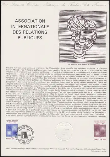 Collection Historique: IPRA / Öffentlichkeitsarbeit / Public Relations 10.6.1980