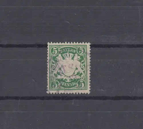 Bayern 61 armoiries 5 Pfennig - TS-Stempel in violet NÜRNBERG Telegrafenstation