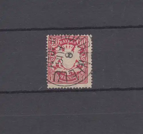 Bayern 56Ba Wappen 10 Pfennig - Stempel 21b Einkreisstempel ROHRENFELD 8.8.