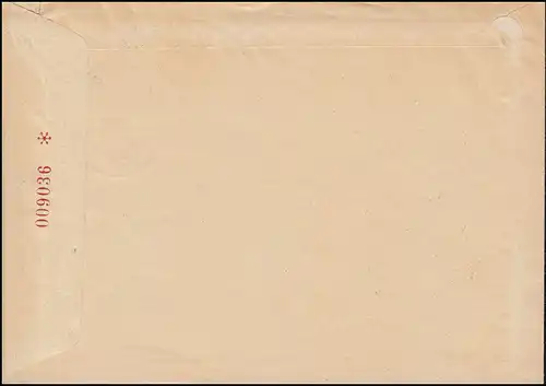 1. Vol de la voile postale en RDA avec BABY DDR 1509, Lettre de bijoux MEININGEN 15.8.56