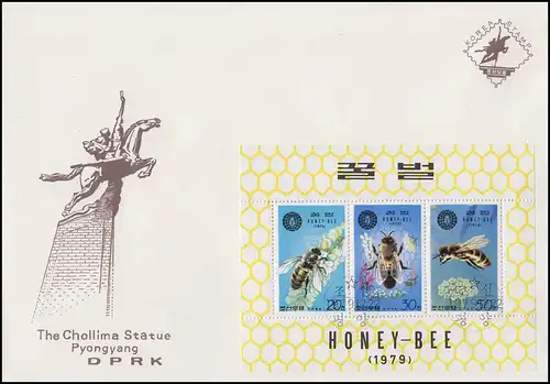 Korea: Block Die Honigbiene / Honey-Bee auf FDC 22.12.1997 