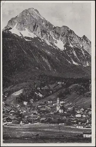 Feldpost Ecole de chasseur de montagne AK Mittenwald avec Météo SST MIttenWALD 24.1.44