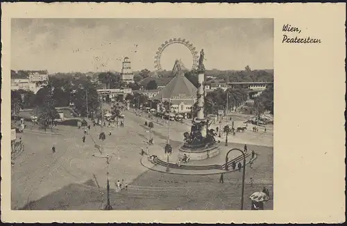 AK Wien - Praterstern, EF 739 Messe Leipzig, SSt WIEN Tag der Briefmarke 12.1.41