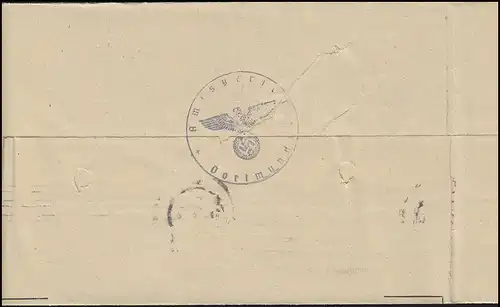 Libre par remplacement tribunal de district DORTMUND 11.7.38 après le café de Viersen Kaiser