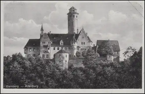 Ansichtskarte: Bamberg - Altenburg, EF Vollkornbrot / Volksgesundheit 1941