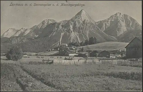 Lermoos: Sonnenspitze und Miemingergebirge, 17.7.1906