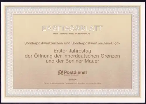 Bloc 22II Ouverture de la frontière: trait jaune dans le rouge sur ETB